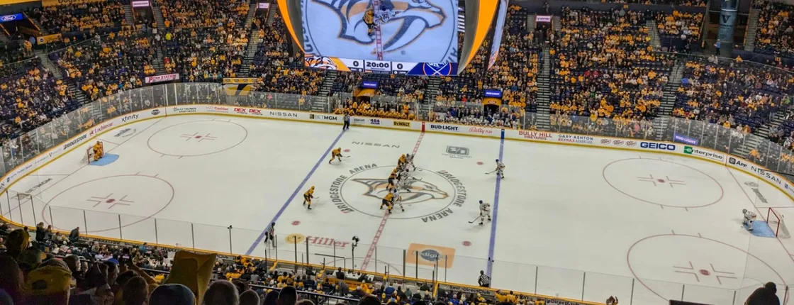 Nashville Predators ice hockey game ticket at Bridgestone Arena