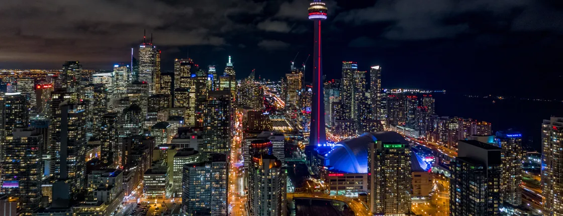 Toronto night tour with harbour cruise