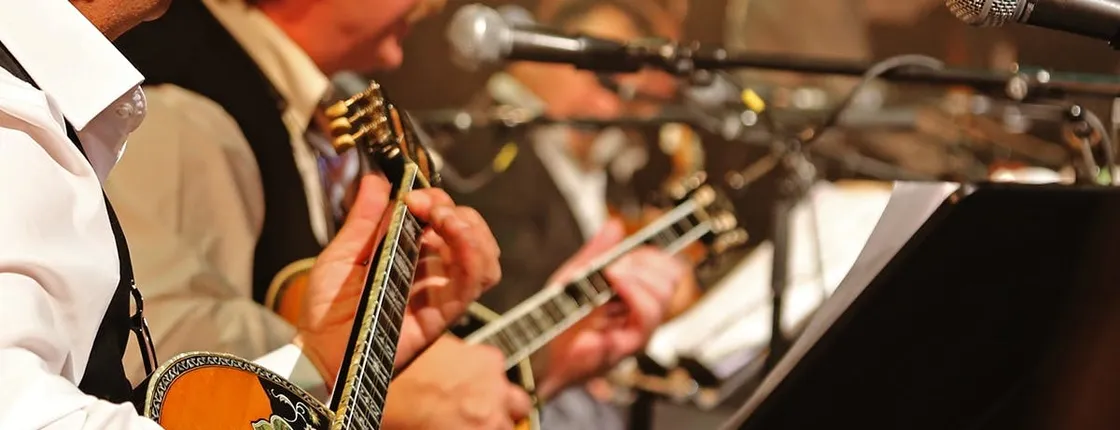 Greek dining experience with traditional music and dance