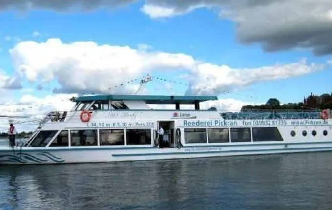 Boat trip to the lighthouse in Plau am See