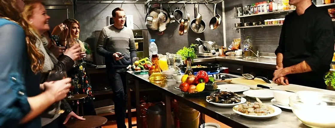 Interactive Spanish cooking experience in Barcelona