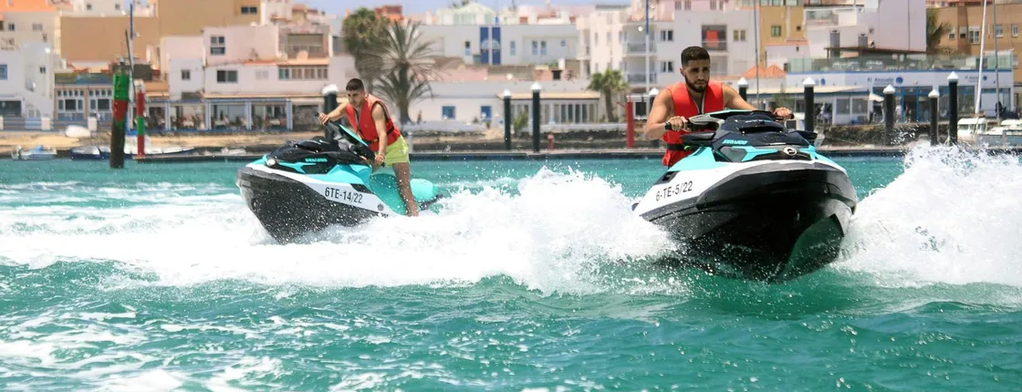 Small-group jet-ski and snorkelling tour in Fuerteventura