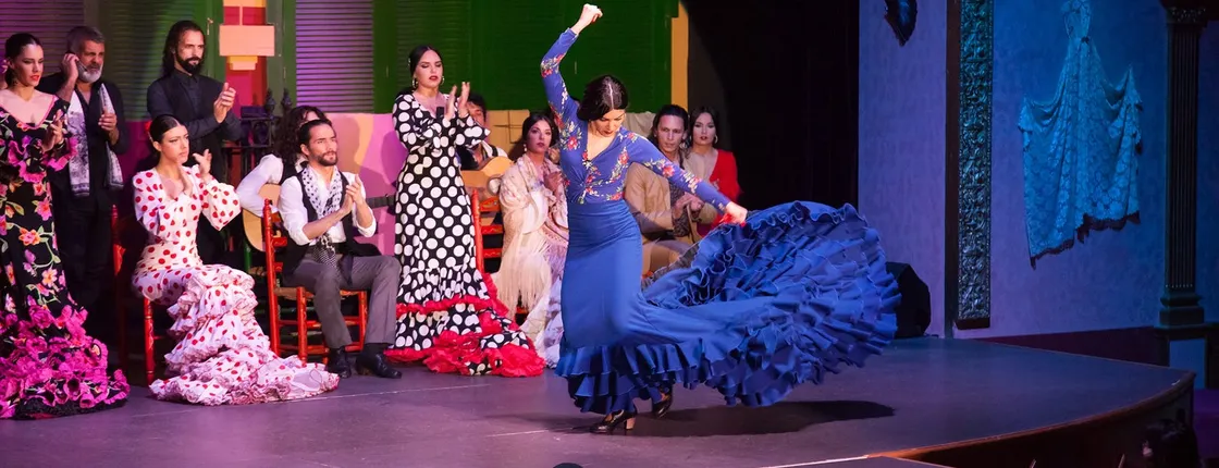 Tablao Palacio Andaluz flamenco show with tapas dinner of Andalusian cuisine