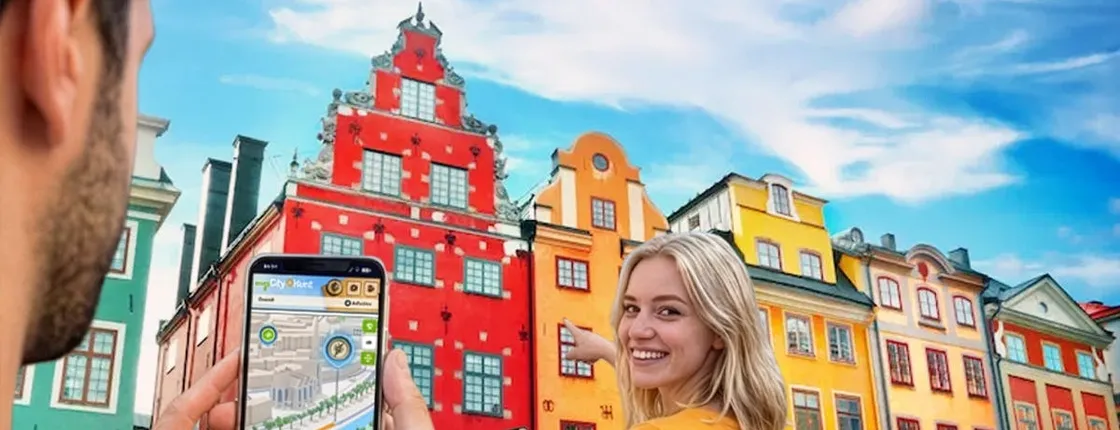 Self-guided digital scavenger hunt in Stockholm