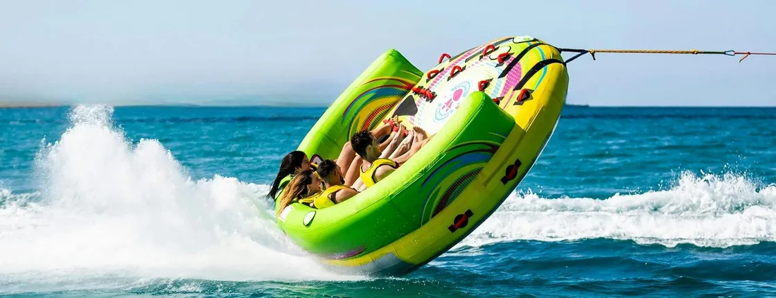 Inflatable sofa ride in St. Julian’s Malta