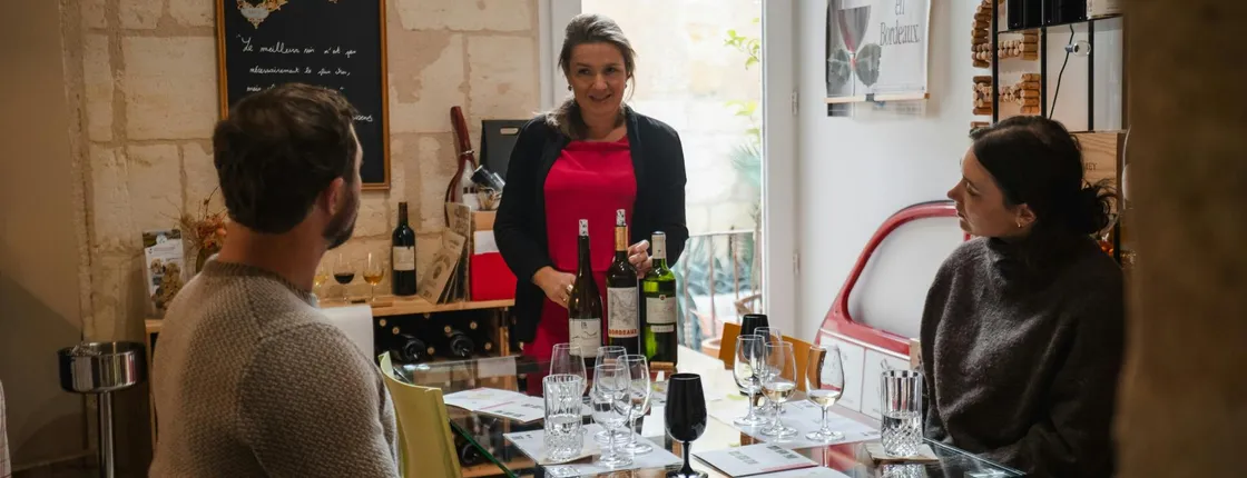 Bordeaux white wine tasting workshop with cheese pairing