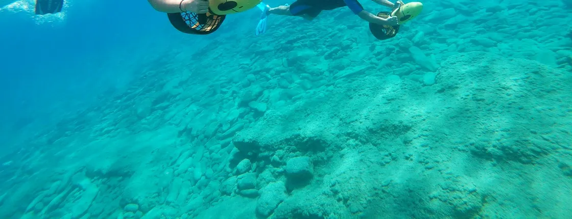 Seascooter guided boat tour