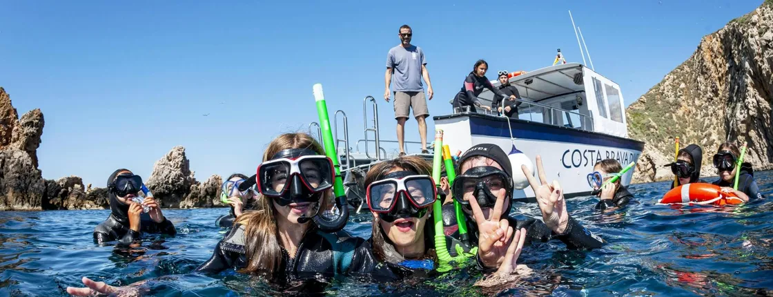 Guided snorkelling trip in Medes Islands Marine Reserve