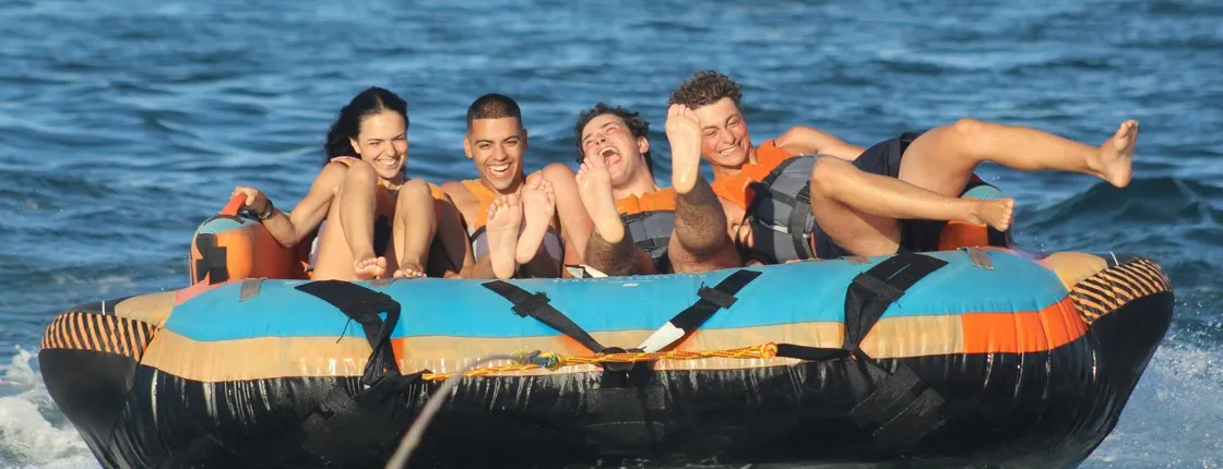 Crazy sofa boat experience in  Armação De Pêra