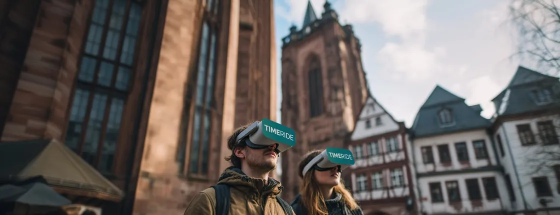 Frankfurt old town VR tour with time travel experience