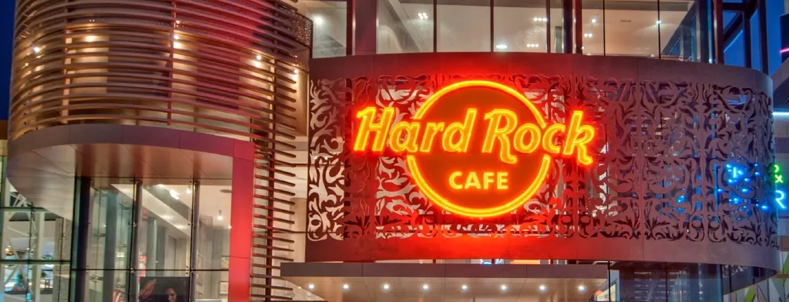 Live music and dining at Hard Rock Cafe Dubai with transfer