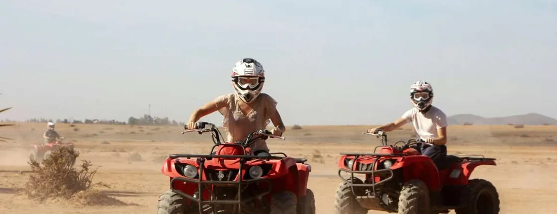 Agafay desert private sunset quad bike tour from Marrakech
