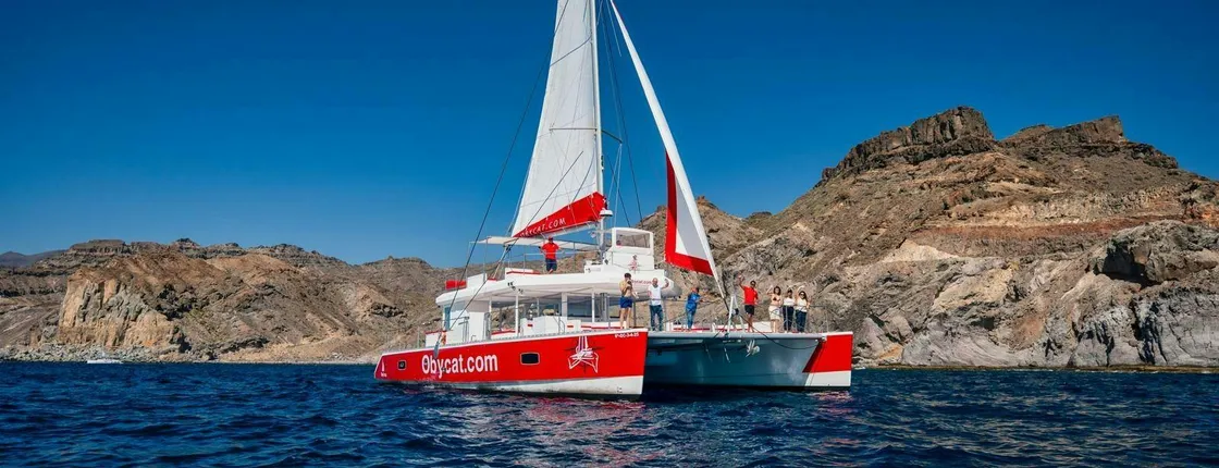 Sun, Sea and Pride: LGBT+ Friendly Oby Catamaran cruise in Gran Canaria