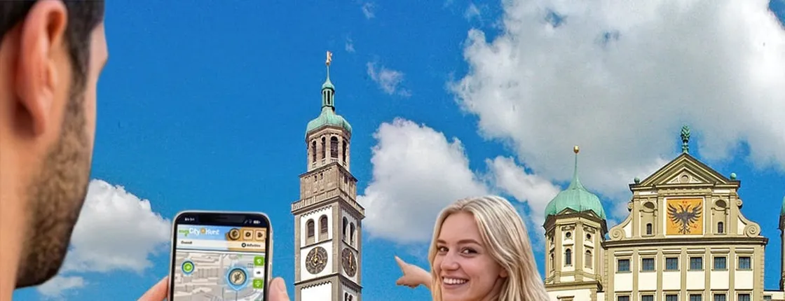 Self-guided digital scavenger hunt in Augsburg
