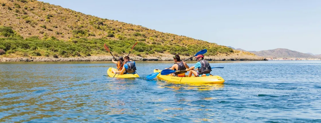 2-hour kayak tour around the 3 islands of the Mar Menor