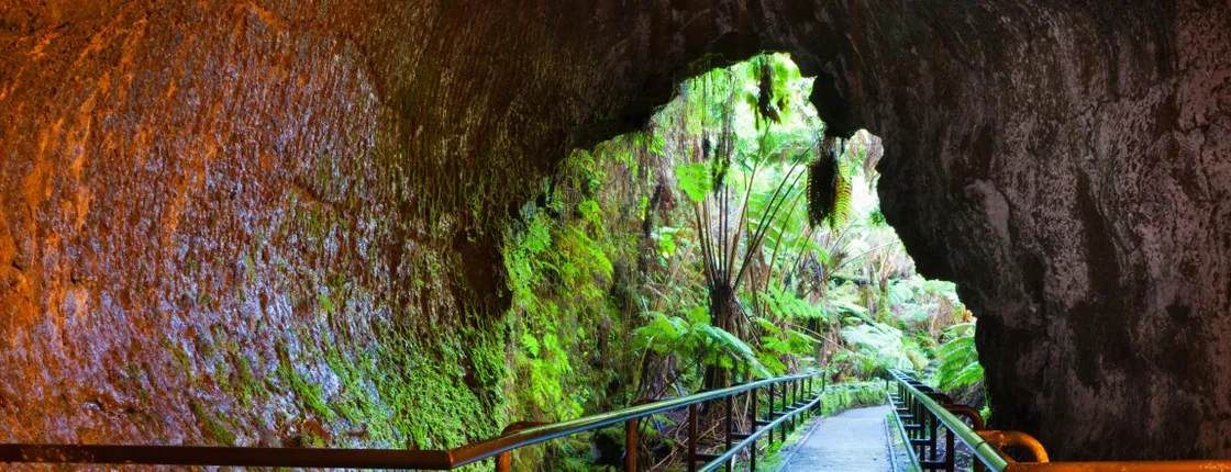 Lava cave and northern lights evening tour