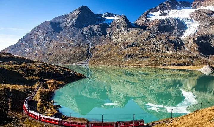 Intimate Small-Group Bernina UNESCO Scenic Train on Swiss Alps