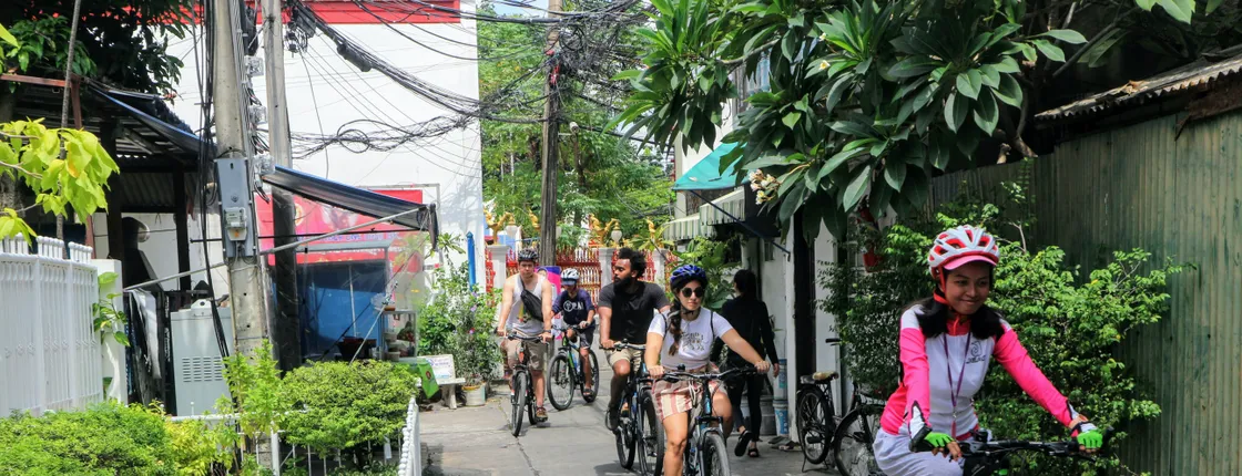 Bike and Canal boat tour of Bangkok with lunch