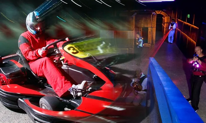 Laser Tag and Karting Combo