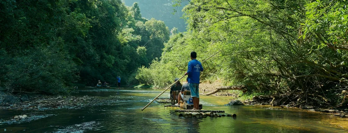 Full-day Khao Sok adventure tour from Khao Lak with raft ride