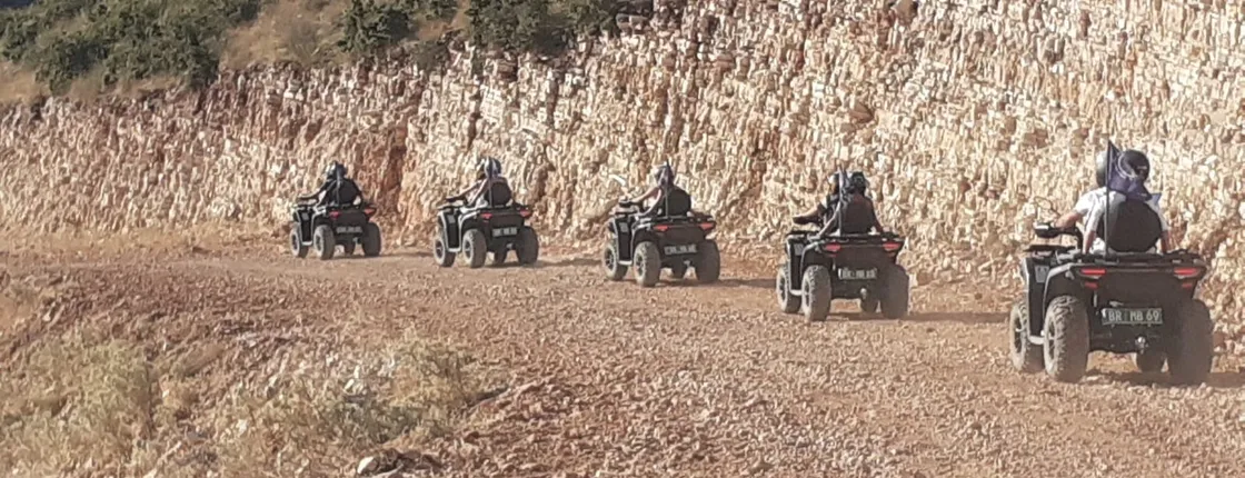 Visit to Bovilla Lake on a quad ride from Tirana