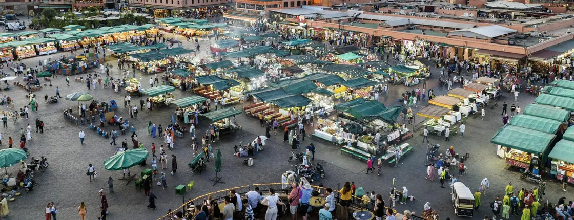 2-day Marrakech Medina cycling, Agafay Desert and Ourika saffron tour
