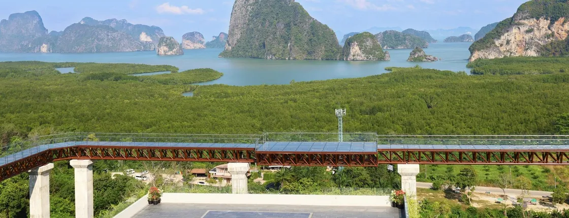 Ton Phrai Waterfall and Samet Nangshi Skywalk tour from Khao Lak