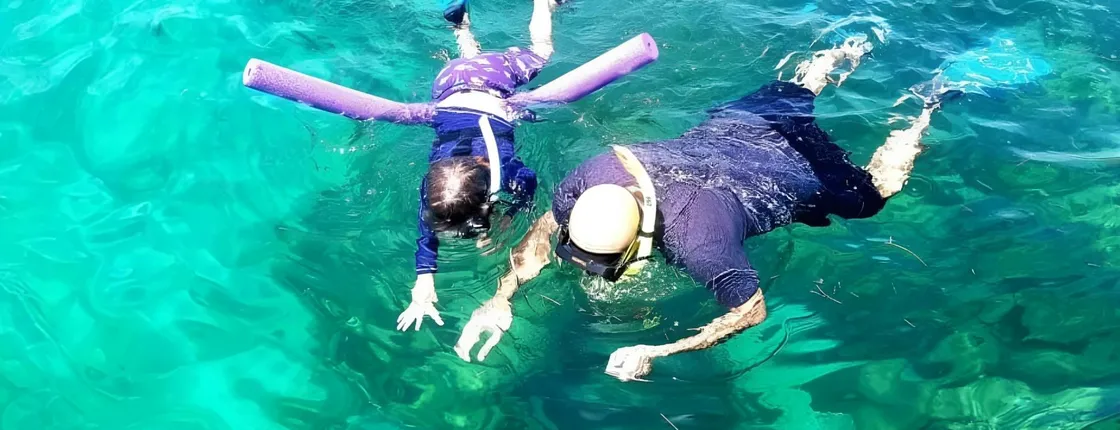 Snorkelling adventure off a secluded island from South Beach