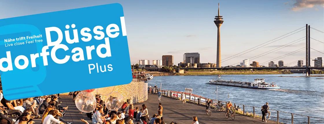 DüsseldorfCard Plus with public transport for 48, 72 or 96 hours