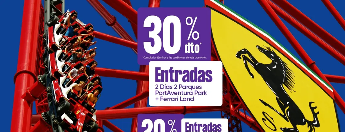 PortAventura Park and Ferrari Land tickets for 1, 2 and 3 days