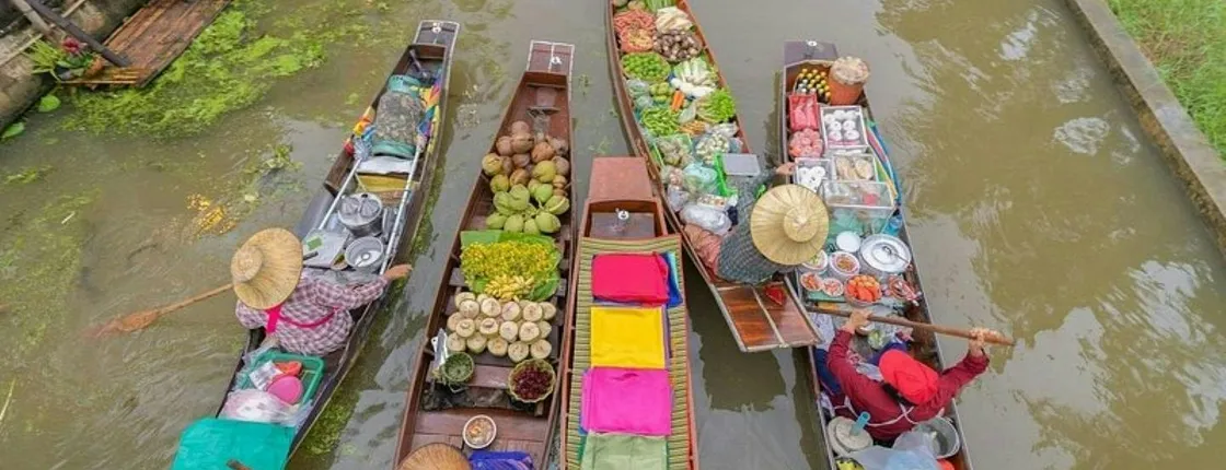 Floating and Railway Market and the Coconut Farm private tour