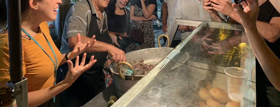 Evening street food tour of Palermo