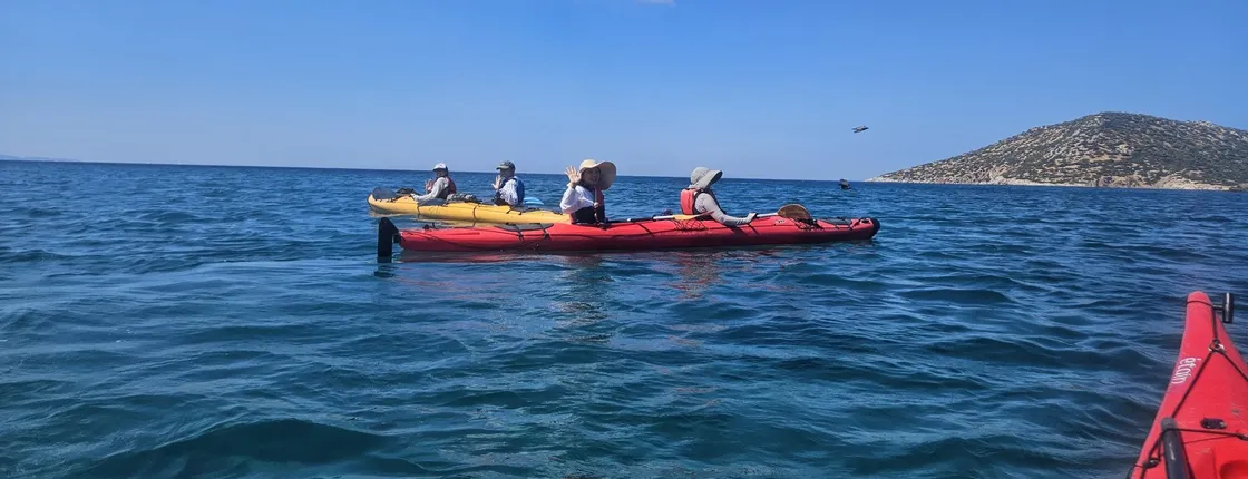 Athens coastline sunset kayak experience