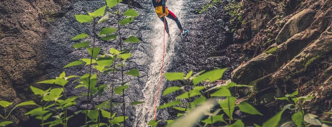 Half-day canyoning adventure in the rainforest
