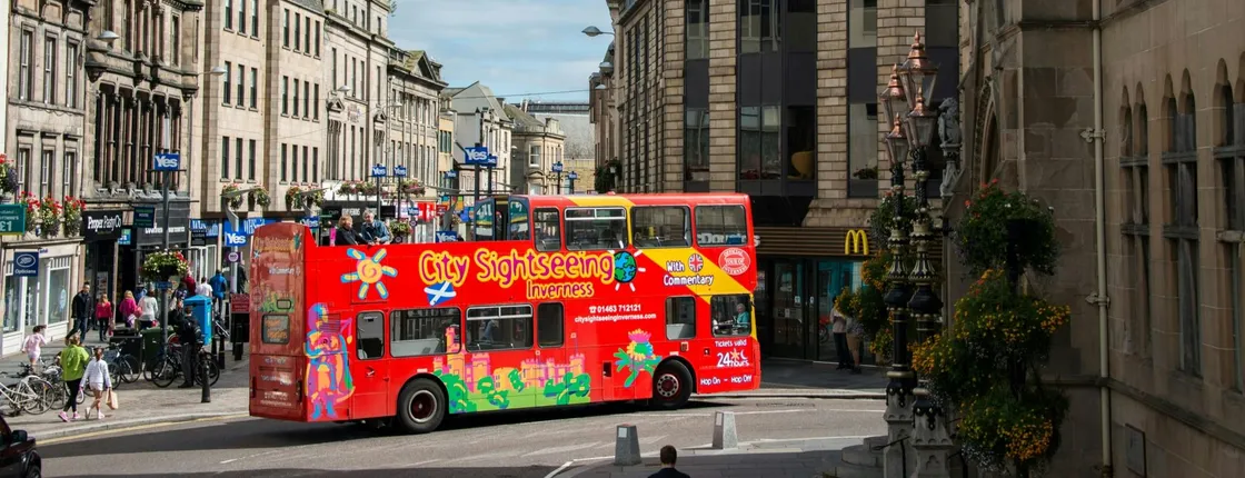 City Sightseeing hop-on hop-off bus tour of Inverness