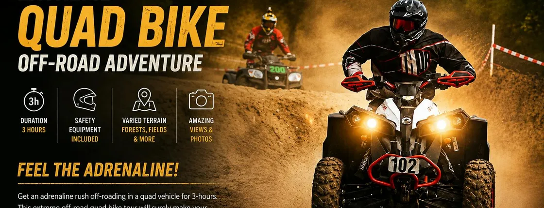 Krakow extreme off-road quad bike tour