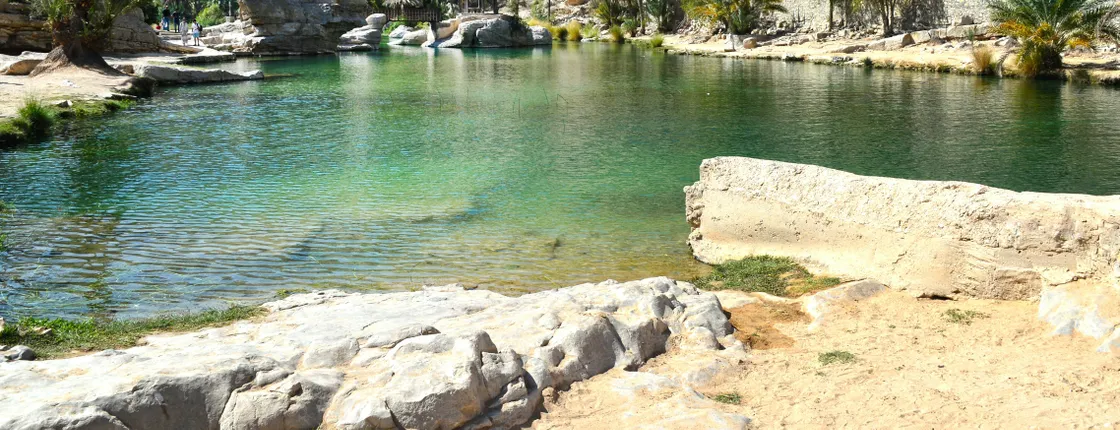 Private tour to Wadi Bani Khalid and desert villages from Muscat with lunch