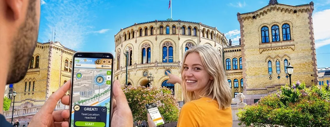 Self-guided digital scavenger hunt in Oslo