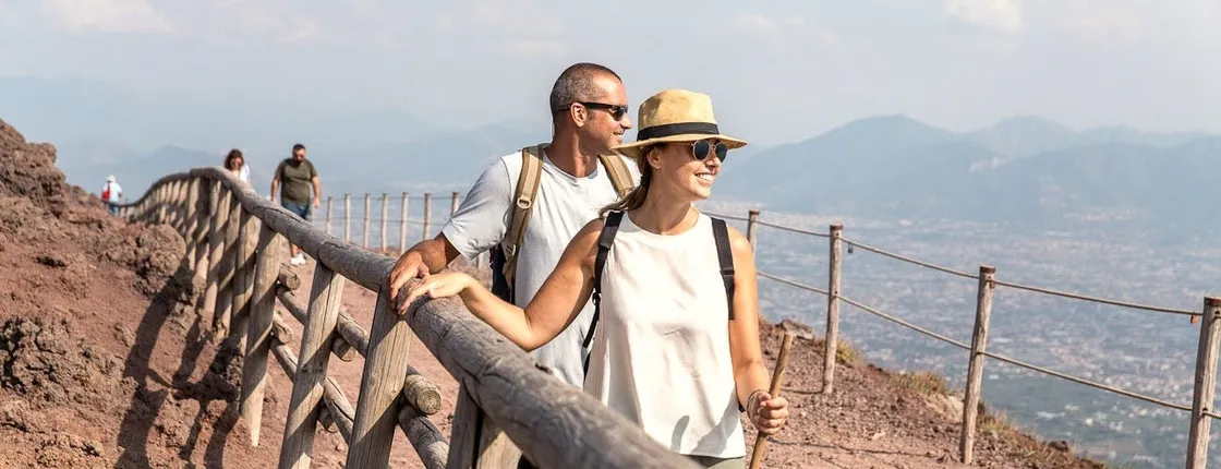 Pompeii ruins and Mt. Vesuvius volcano day trip from Naples