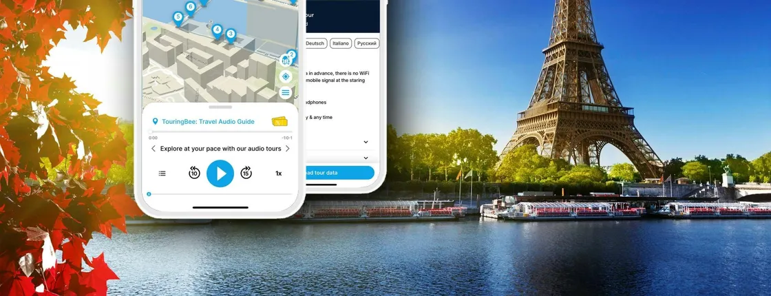 Paris self-guided walking tour with audio app