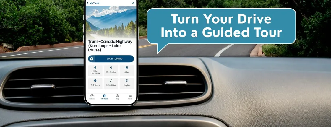 Kamloops to Lake Louise scenic drive and self-guided audio tour