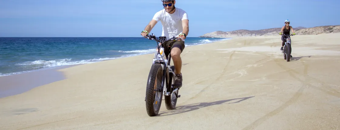 Pacific Coast and beach e-bike tour