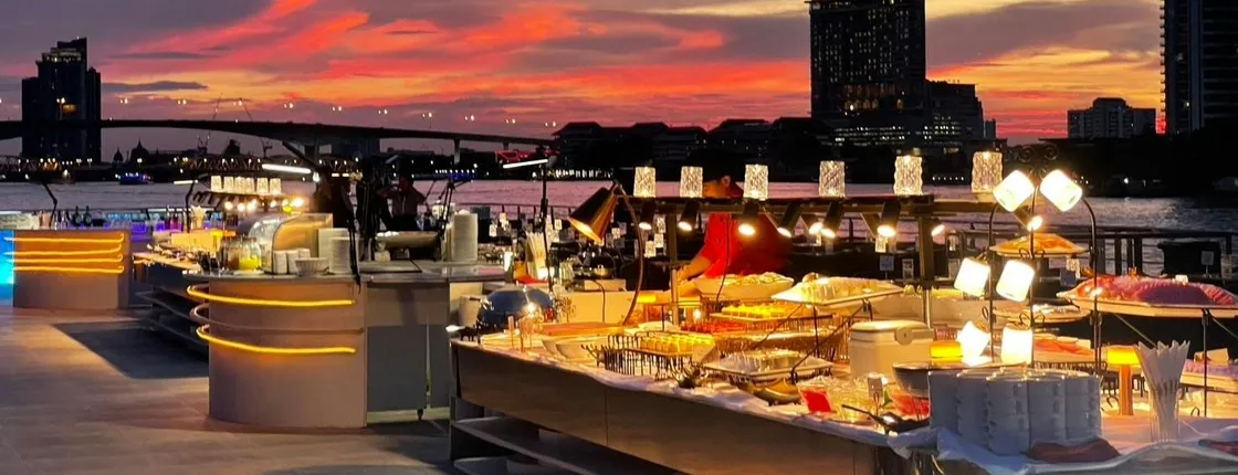 Bangkok by night with dinner cruise with Sawasdee Chaophraya Cruise