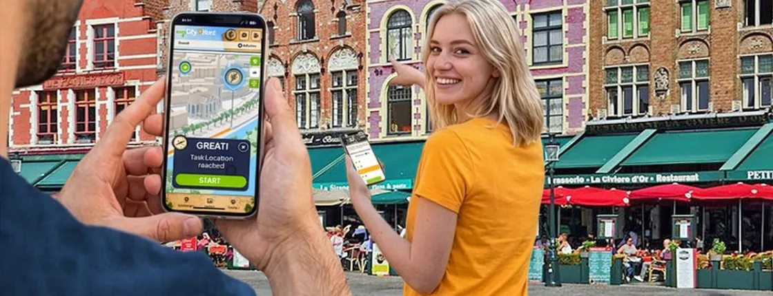 Self-guided digital scavenger hunt in Bruges