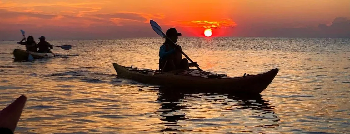Ibiza sunset kayak tour in Portinatx