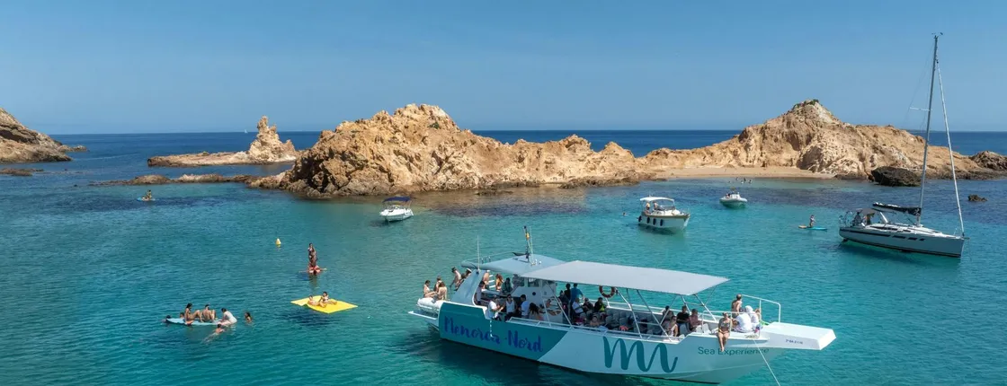 Boat trip to the northern coves of Menorca from Fornells