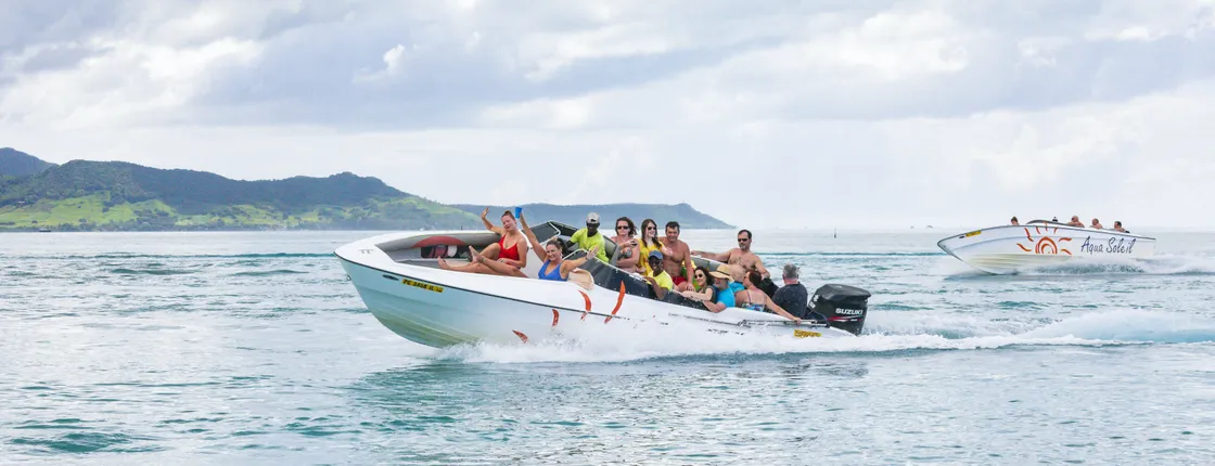 Mauritius five island private speedboat hire