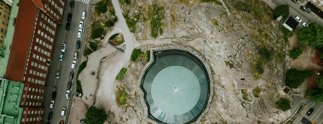 Temppeliaukio Church entry ticket with 1GB eSIM