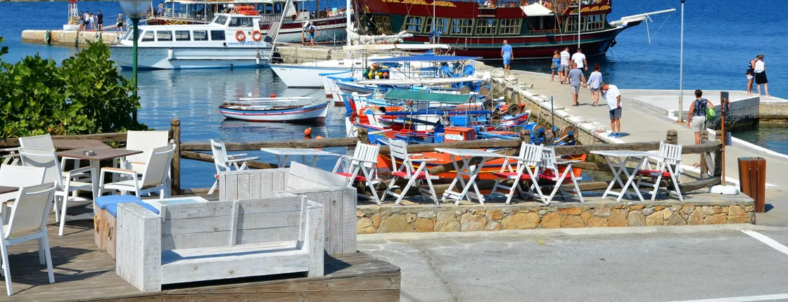 Ammouliani Island Boat Cruise with Banana Beach Visit & Transfer