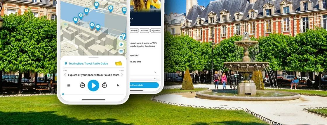 Marais Quarter historical self-guided food tour with audio app